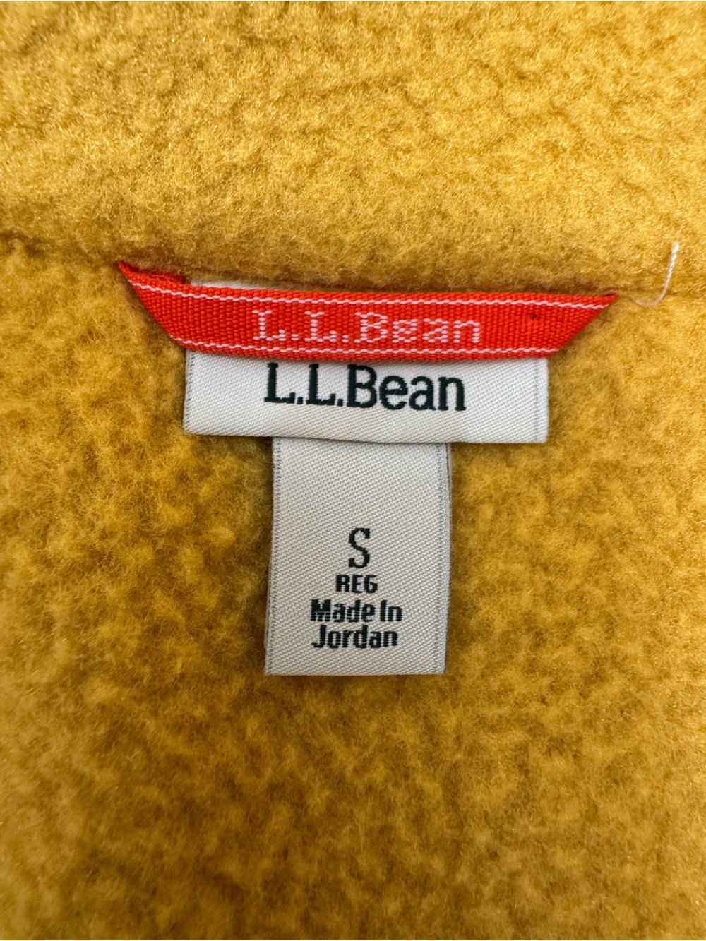 L.L. Bean Women’s Colorblock Fleece Pullover - Mustard, Navy & Poppy size small - Picture 5 of 5
